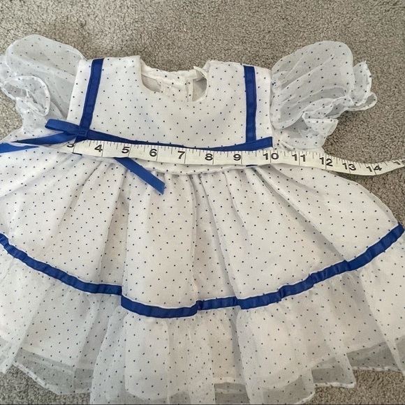 VINTAGE Shirley Temple Style dress dots - Picture 5 of 6
